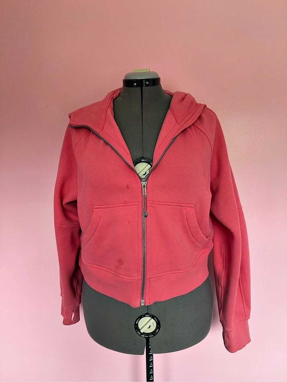 lululemon Scuba Oversized Full-Zip Hoodie Pink Size M/L